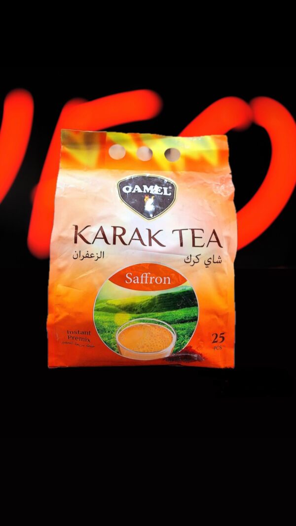 چای کرک کمل زعفران(camel karak tea)