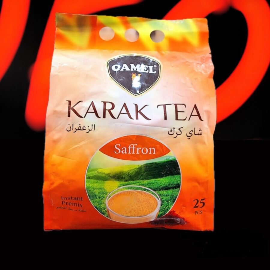 چای کرک کمل زعفران(camel karak tea)