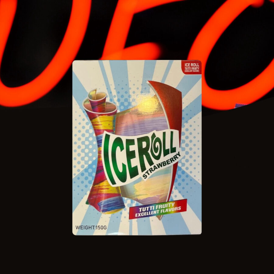 آیس رول طعم توت‌فرنگی (Ice Roll Strawberry)