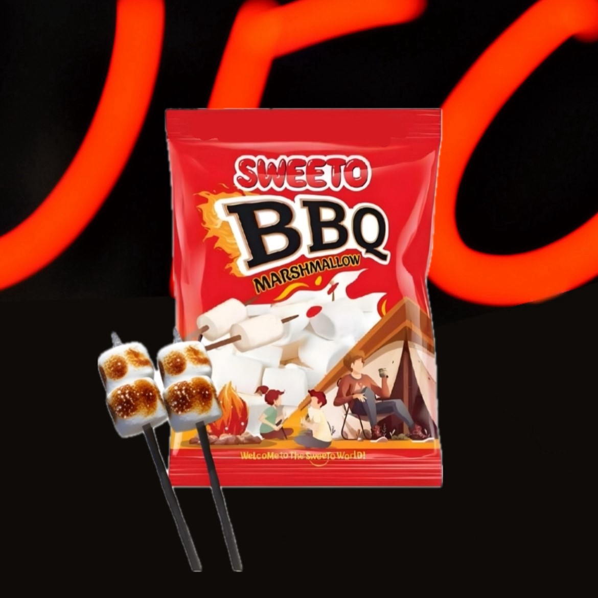 76A42D2E-19C5-4CAE-A255-F1C8D641EB6A مارشمالو کبابی سوییتو( Sweeto BBQ marshmallow ) - Image 1